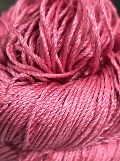 Knitsilk 3 Ply 100% Mulberry Silk Lace Weight Yarn –Pink(50g / 260 Yard