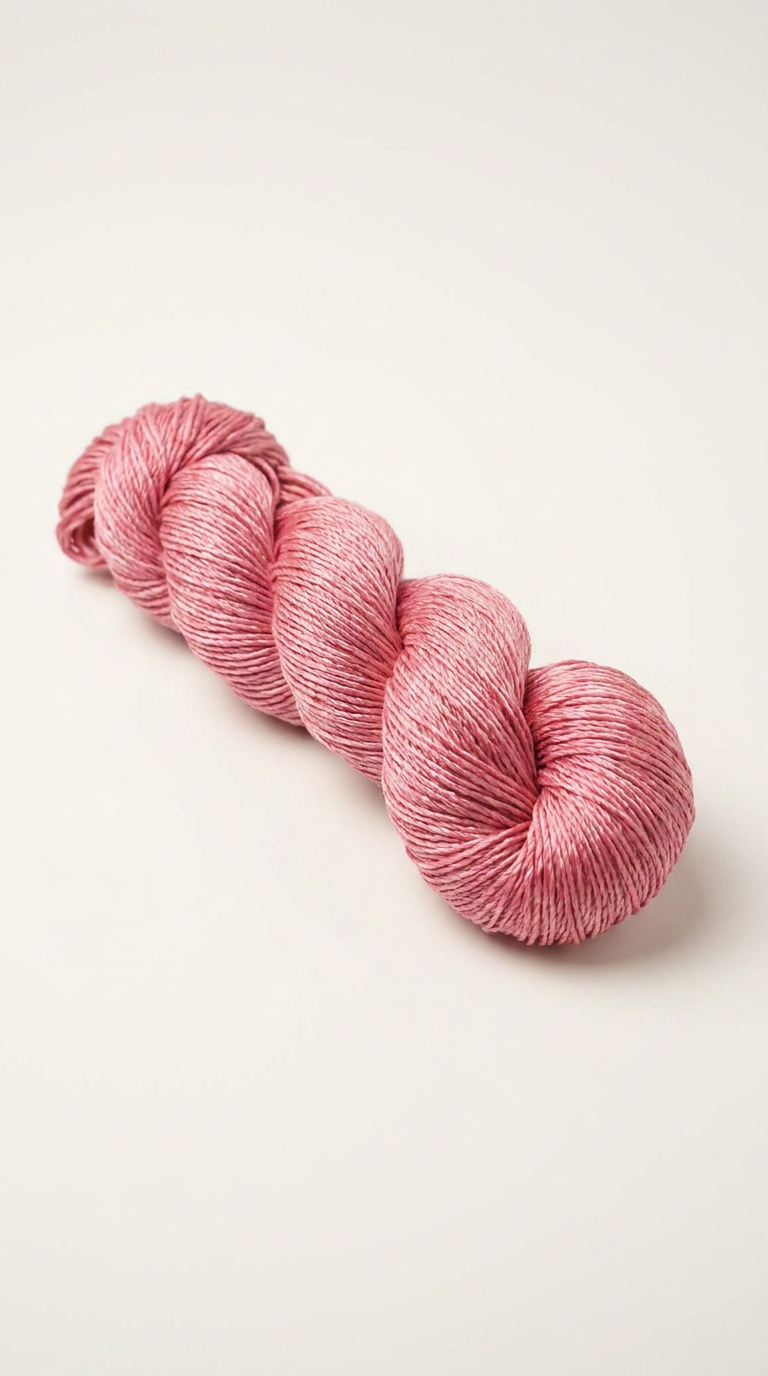 Knitsilk 3 Ply 100% Mulberry Silk Lace Weight Yarn –Pink(50g / 260 Yard