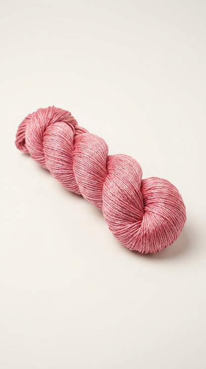 Knitsilk 3 Ply 100% Mulberry Silk Lace Weight Yarn –Pink(50g / 260 Yard