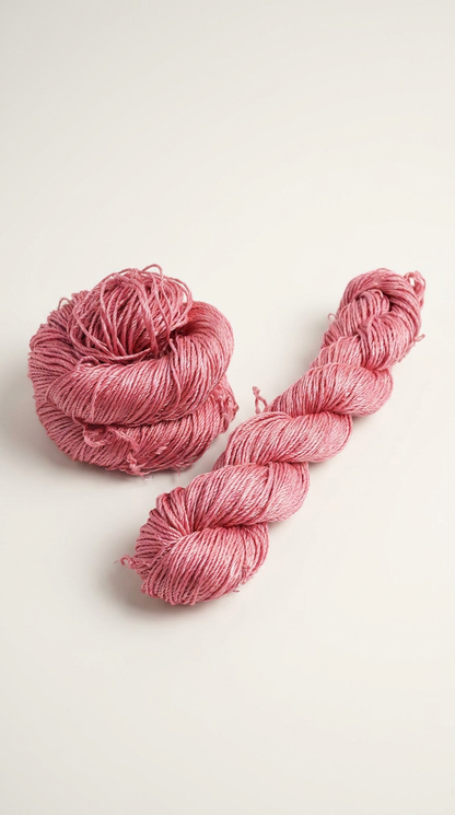 Knitsilk 3 Ply 100% Mulberry Silk Lace Weight Yarn –Pink(50g / 260 Yard