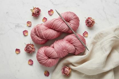 Knitsilk 3 Ply 100% Mulberry Silk Lace Weight Yarn –Pink(50g / 260 Yard