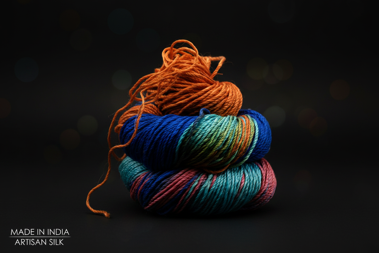 Knitsilk 3 Ply 100% Mulberry Silk Lace Weight Yarn –Rainbow(50g / 260 Yard