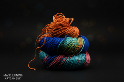 Knitsilk 3 Ply 100% Mulberry Silk Lace Weight Yarn –Rainbow(50g / 260 Yard