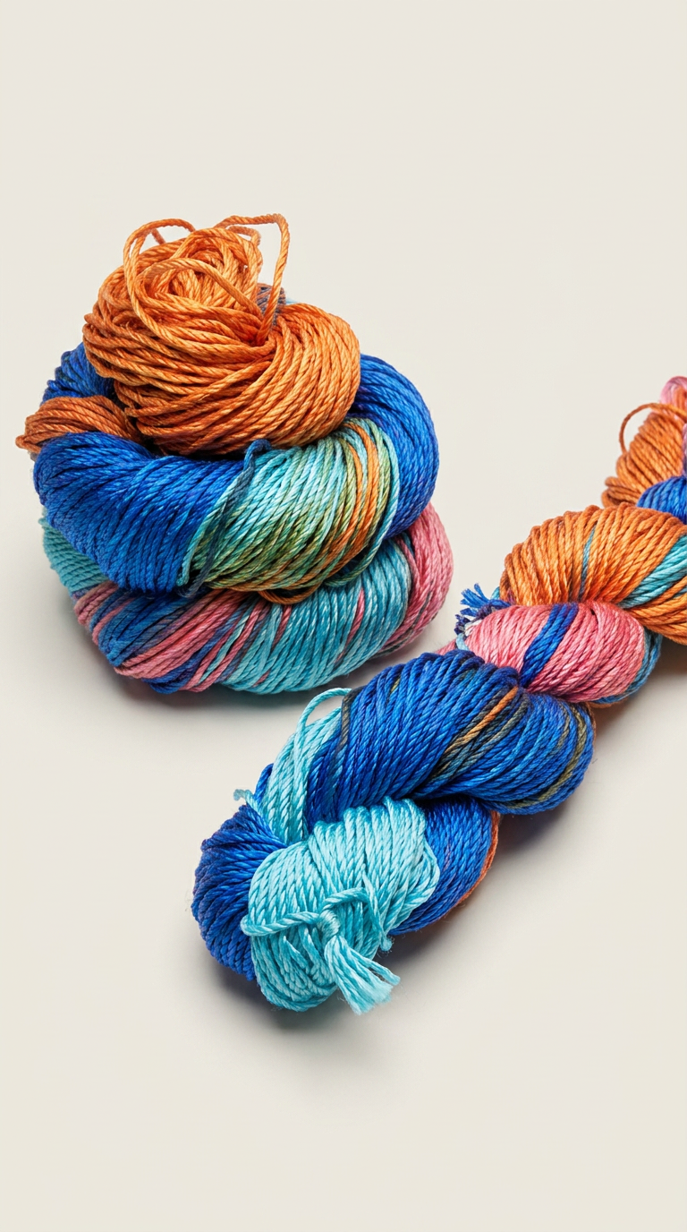 Knitsilk 3 Ply 100% Mulberry Silk Lace Weight Yarn –Rainbow(50g / 260 Yard