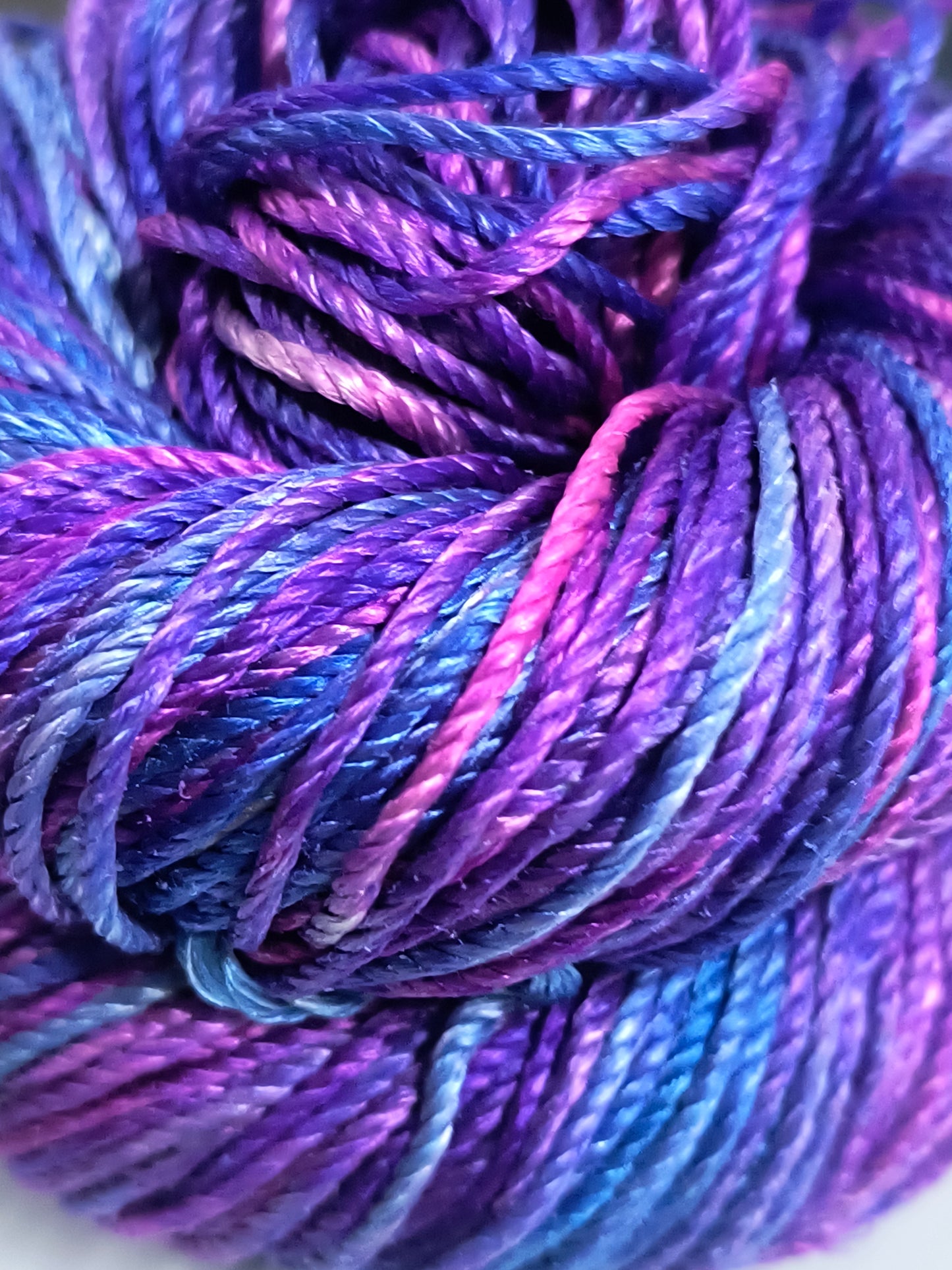 Knitsilk 3 Ply 100% Mulberry Silk Lace Weight Yarn –Pink and Majenta(50g / 260 Yard