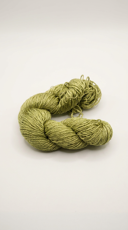 Knitsilk 3 Ply 100% Mulberry Silk Lace Weight Yarn –Olive green(50g / 260 Yard
