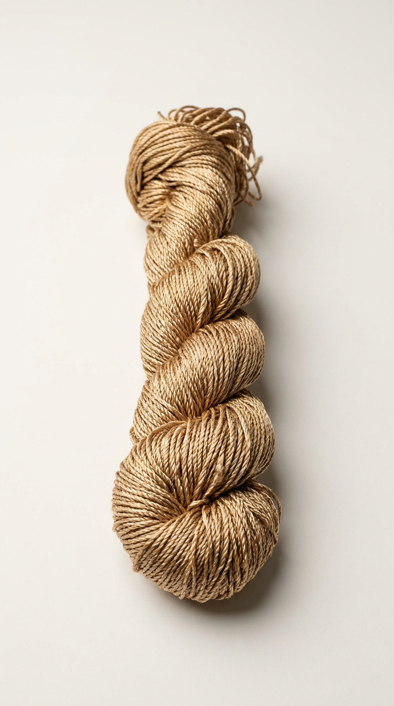 Knitsilk 3 Ply 100% Mulberry Silk Lace Weight Yarn –Beige(50g / 260 Yard