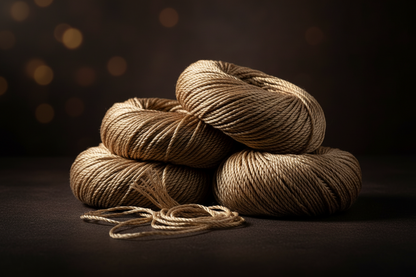 Knitsilk 3 Ply 100% Mulberry Silk Lace Weight Yarn –Beige(50g / 260 Yard