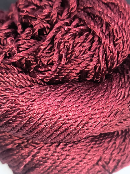 Knitsilk 3 Ply 100% Mulberry Silk Lace Weight Yarn –Plum(50g / 260 Yard