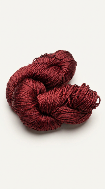 Knitsilk 3 Ply 100% Mulberry Silk Lace Weight Yarn –Plum(50g / 260 Yard