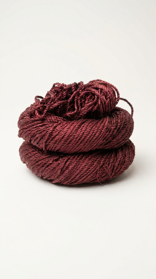 Knitsilk 3 Ply 100% Mulberry Silk Lace Weight Yarn –Plum(50g / 260 Yard