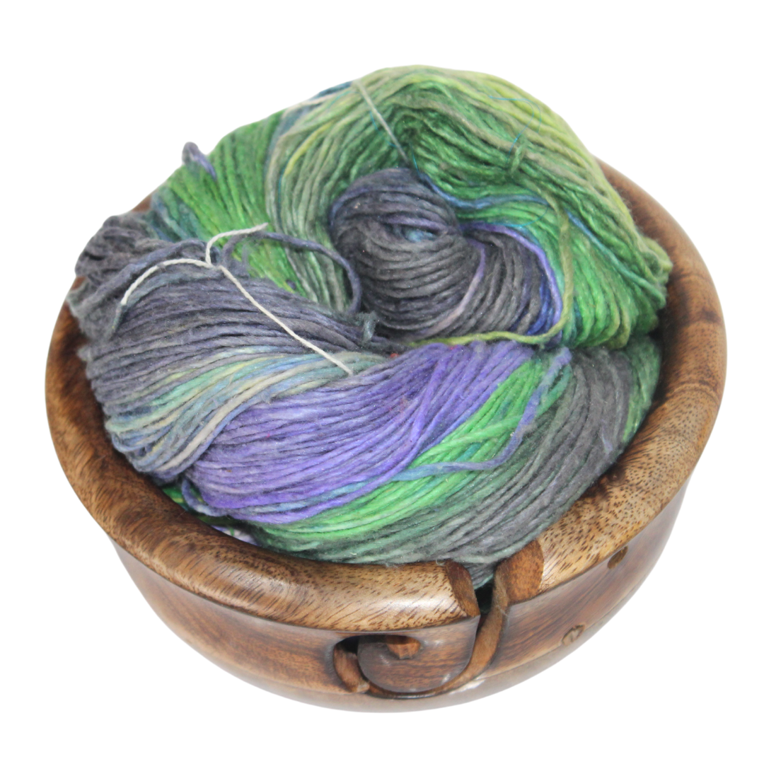 Knitsilk Silk Roving Worsted Yarn 100% Recycled & Hand-Dyed |100 gm,225 Yards | Helsinki