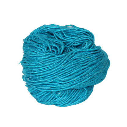 Knitsilk Top Yarn – Mulberry Silk Roving Yarn in Shades of Bl