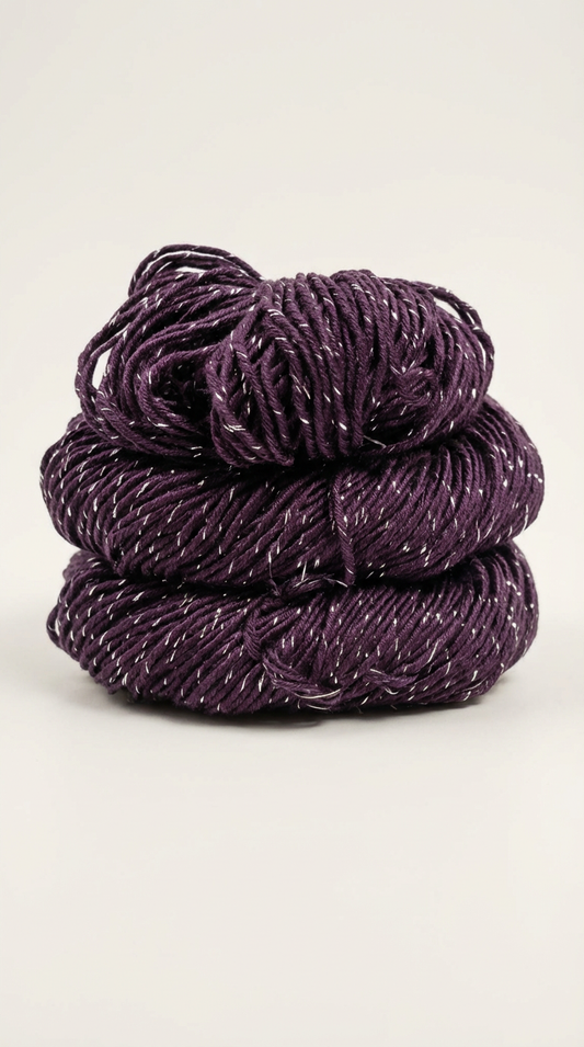 Knitsilk Sparkle Silk Yarn: Silk Shimmer Sparkle - Knit, Crochet, Weave, Baby Yarns 150 Yard 50 GR (PURPLE)