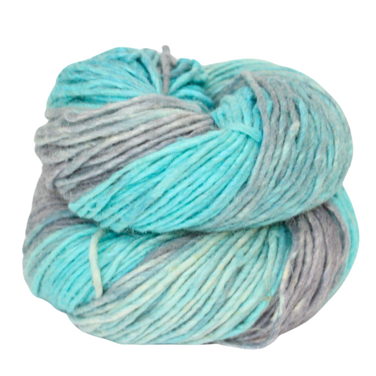 Silk-Wool Blend Singles – Merino Silk Hand-Dyed Yarn (Sport/DK Weight) | 100 gm, 225+ yd |Yuk
