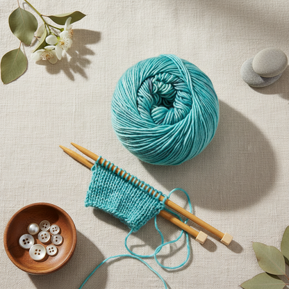 Silk-Wool Blend Singles – Merino Silk Hand-Dyed Yarn (Sport/DK Weight) | 100 gm, 225+ yd |Yuk