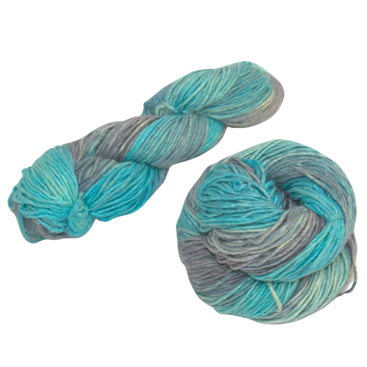 Silk-Wool Blend Singles – Merino Silk Hand-Dyed Yarn (Sport/DK Weight) | 100 gm, 225+ yd |Yuk