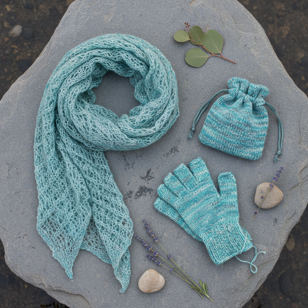 Silk-Wool Blend Singles – Merino Silk Hand-Dyed Yarn (Sport/DK Weight) | 100 gm, 225+ yd |Yuk