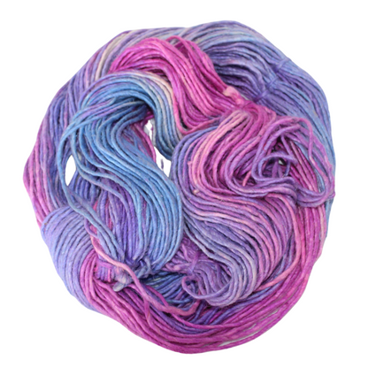 Silk-Wool Blend Singles – Merino Silk Hand-Dyed Yarn (Sport/DK Weight) | 100 gm, 225+ yd | Bhramaput