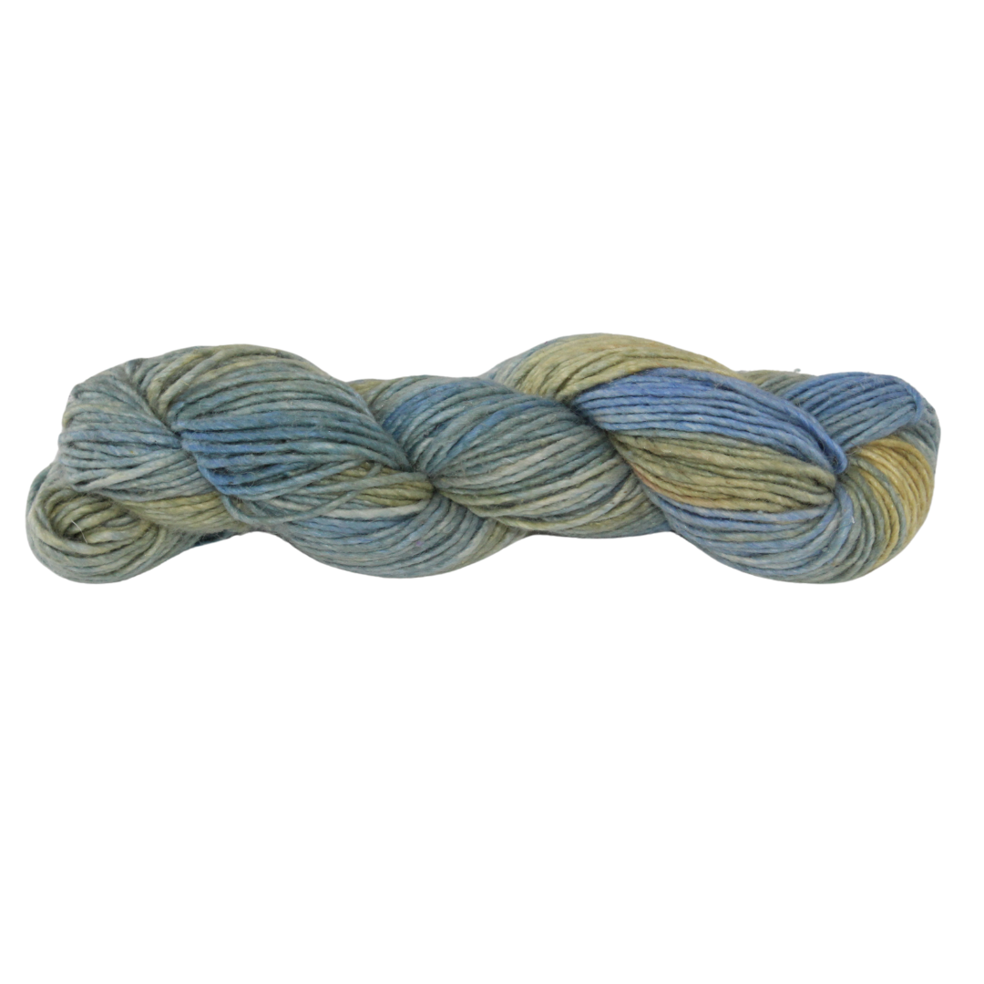 Silk-Wool Blend Singles – Merino Silk Hand-Dyed Yarn (Sport/DK Weight) | 100 gm, 225+ yd | Ni