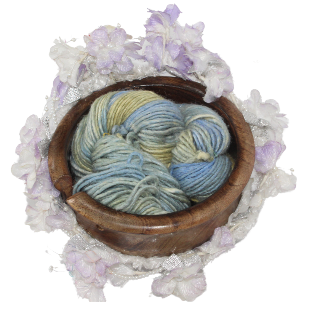 Silk-Wool Blend Singles – Merino Silk Hand-Dyed Yarn (Sport/DK Weight) | 100 gm, 225+ yd | Ni