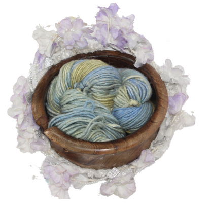 Silk-Wool Blend Singles – Merino Silk Hand-Dyed Yarn (Sport/DK Weight) | 100 gm, 225+ yd | Ni