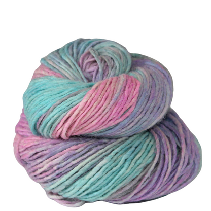 Silk-Wool Blend Singles – Merino Silk Hand-Dyed Yarn (Sport/DK Weight) | 100 gm, 225+ yd | Gang