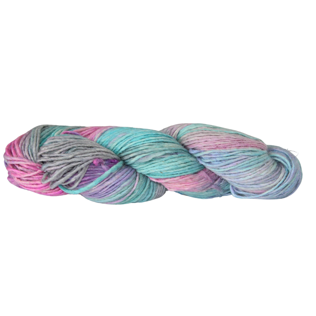 Silk-Wool Blend Singles – Merino Silk Hand-Dyed Yarn (Sport/DK Weight) | 100 gm, 225+ yd | Gang