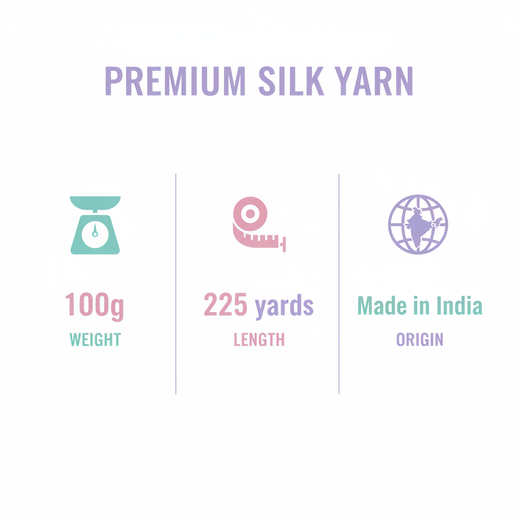 Silk-Wool Blend Singles – Merino Silk Hand-Dyed Yarn (Sport/DK Weight) | 100 gm, 225+ yd | Gang