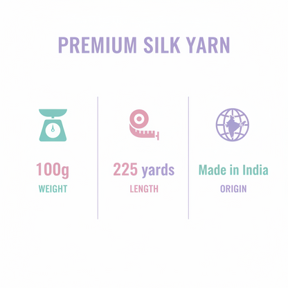 Silk-Wool Blend Singles – Merino Silk Hand-Dyed Yarn (Sport/DK Weight) | 100 gm, 225+ yd | Gang