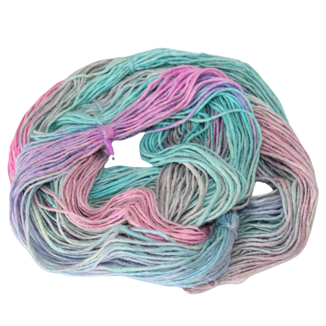 Silk-Wool Blend Singles – Merino Silk Hand-Dyed Yarn (Sport/DK Weight) | 100 gm, 225+ yd | Gang