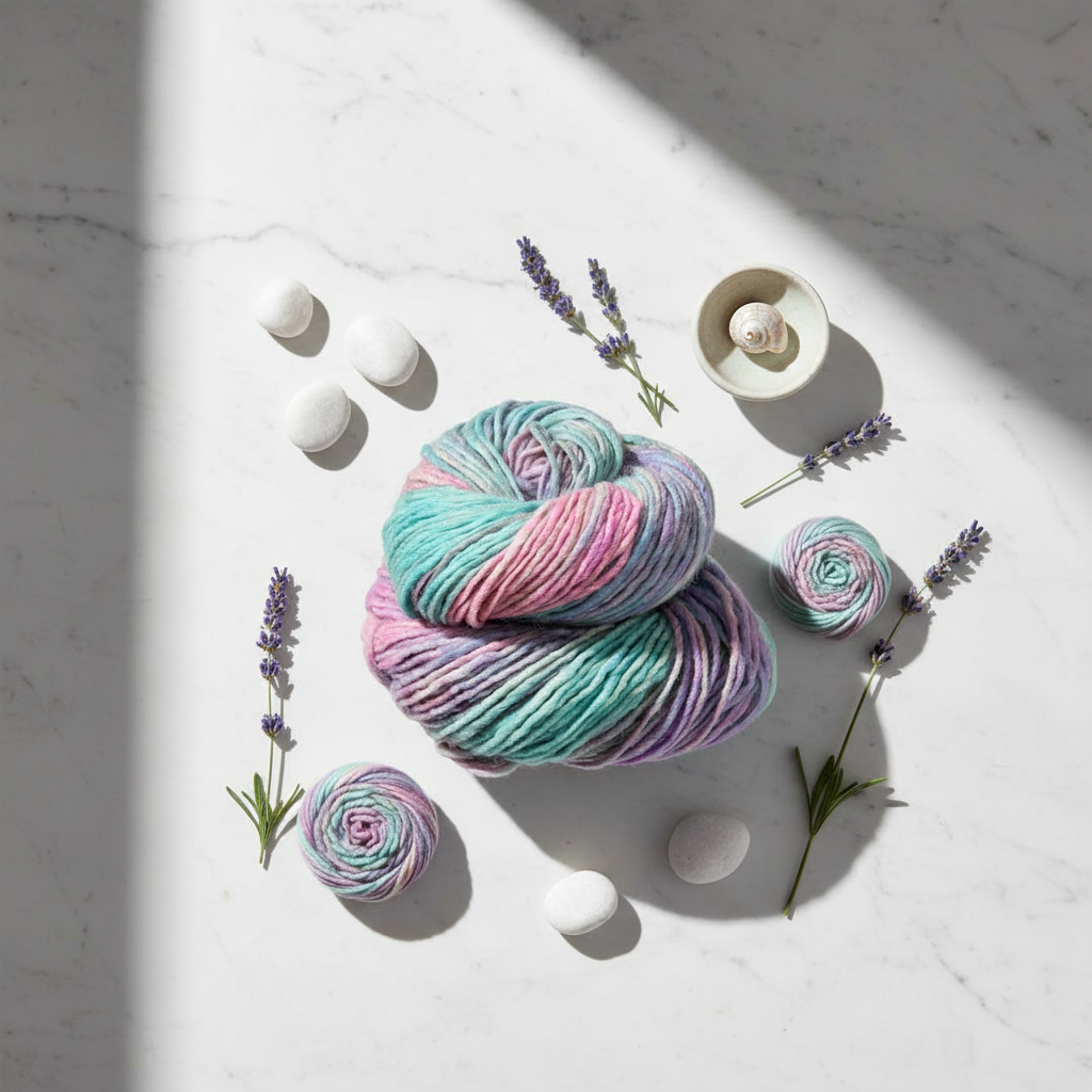 Silk-Wool Blend Singles – Merino Silk Hand-Dyed Yarn (Sport/DK Weight) | 100 gm, 225+ yd | Gang