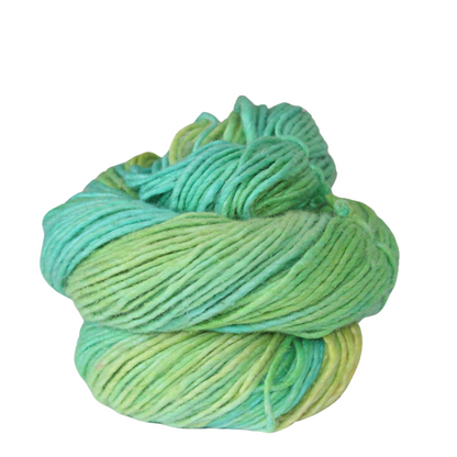 Silk-Wool Blend Singles – Merino Silk Hand-Dyed Yarn (Sport/DK Weight) | 100 gm, 225+ yd | Mississi
