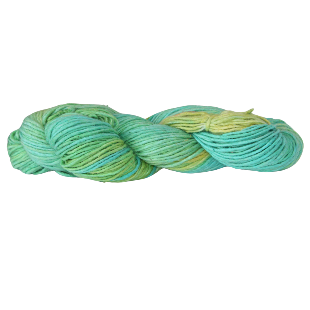 Silk-Wool Blend Singles – Merino Silk Hand-Dyed Yarn (Sport/DK Weight) | 100 gm, 225+ yd | Mississi