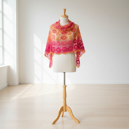 Silk-Wool Blend Singles – Merino Silk Hand-Dyed Yarn (Sport/DK Weight) | 100 gm,225+ yd | Tham