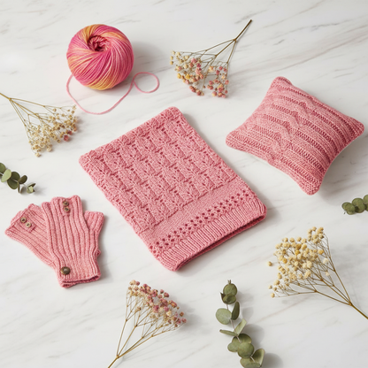 Silk-Wool Blend Singles – Merino Silk Hand-Dyed Yarn (Sport/DK Weight) | 100 gm,225+ yd | Tham