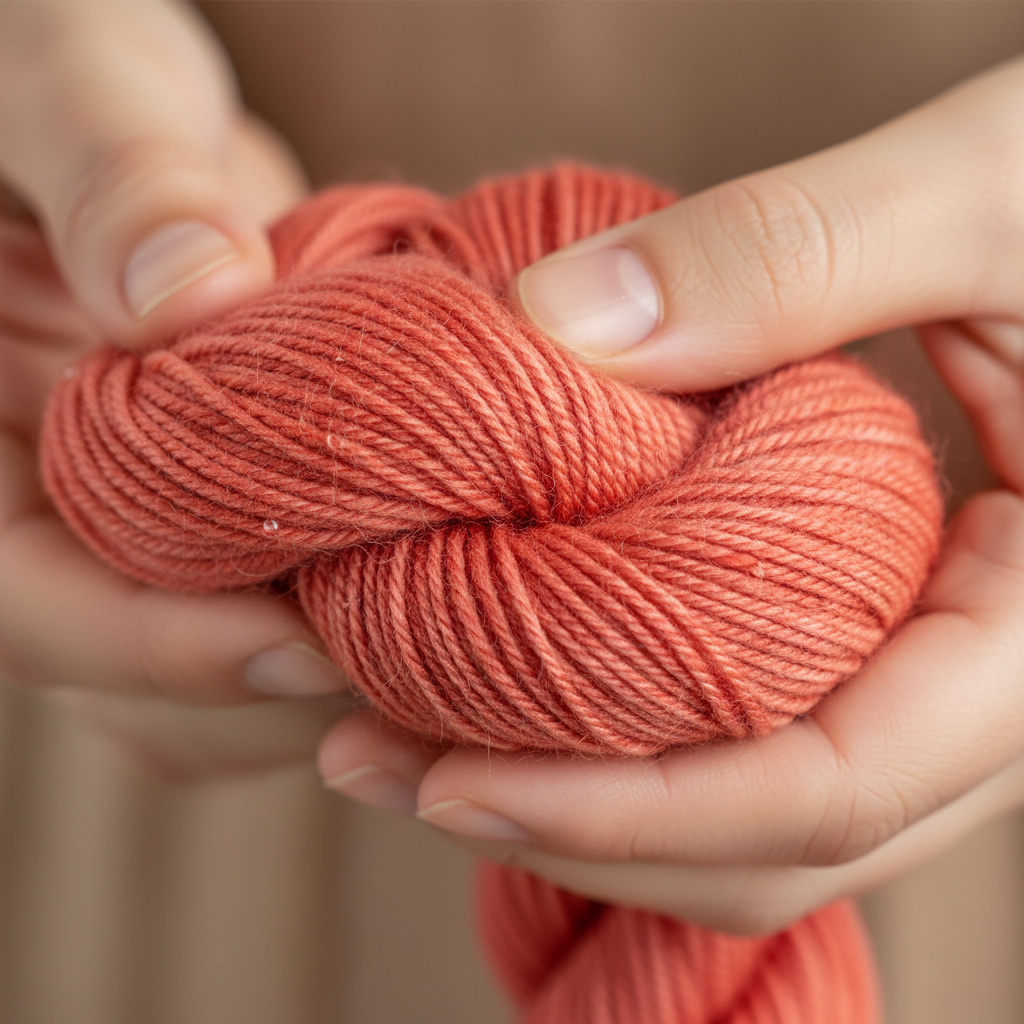 Knitsilk Wool, Cotton & Silk Blended Thread – 50 g (2 ply 2/60’s), Or