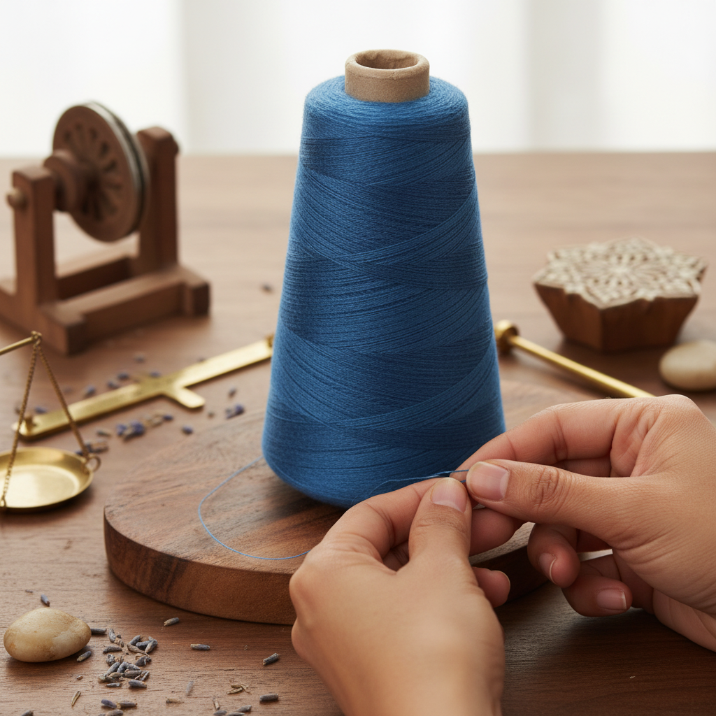 Knitsilk Wool, Cotton & Silk Blended Thread – 50 g (2 ply 2/60’s),