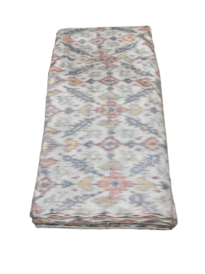 Mulberry Silk Ikkat Fabric | 44"