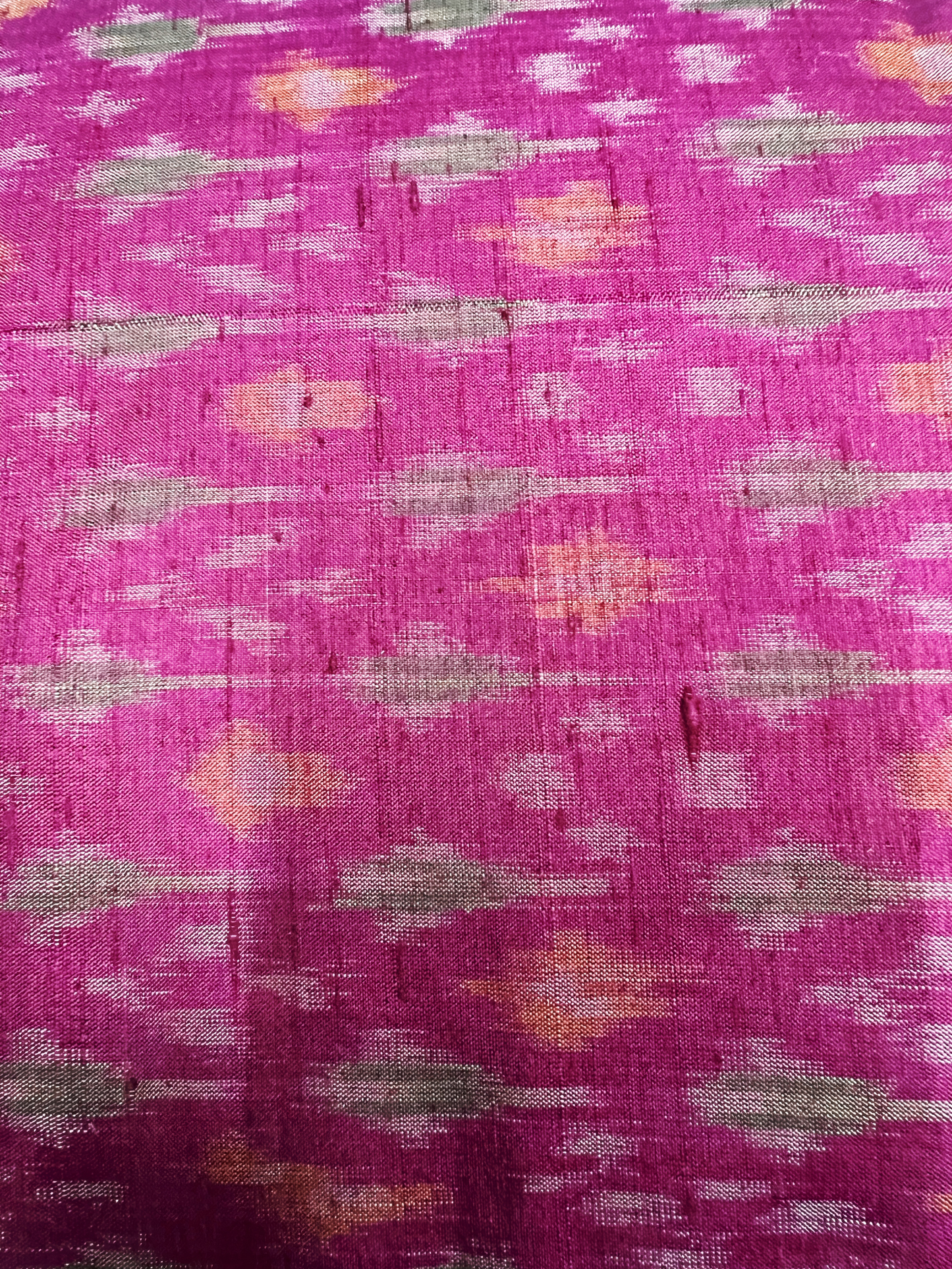 Mulberry Silk Ikkat Fabric | 44"