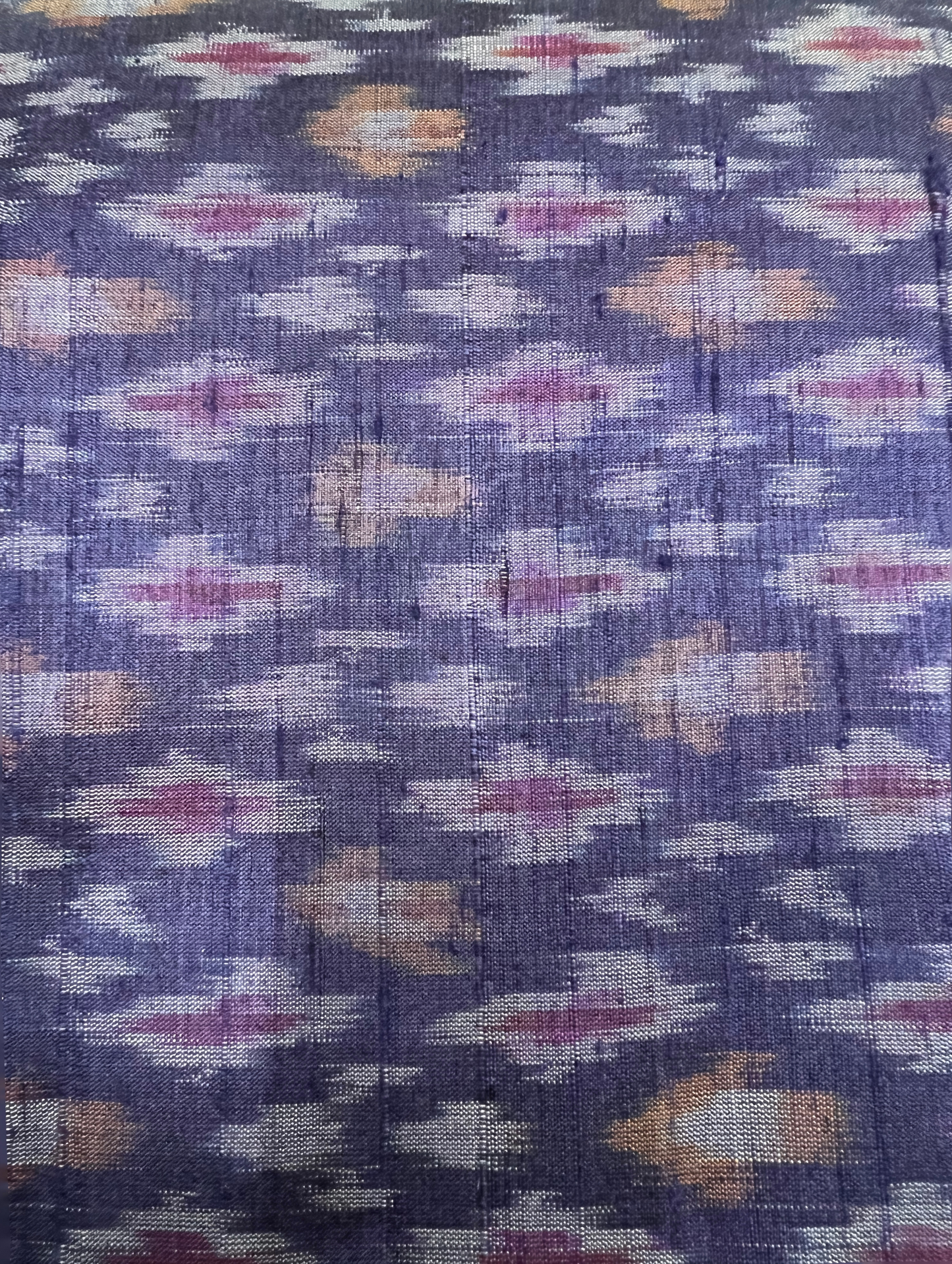 Mulberry Silk Ikkat Fabric | 44"