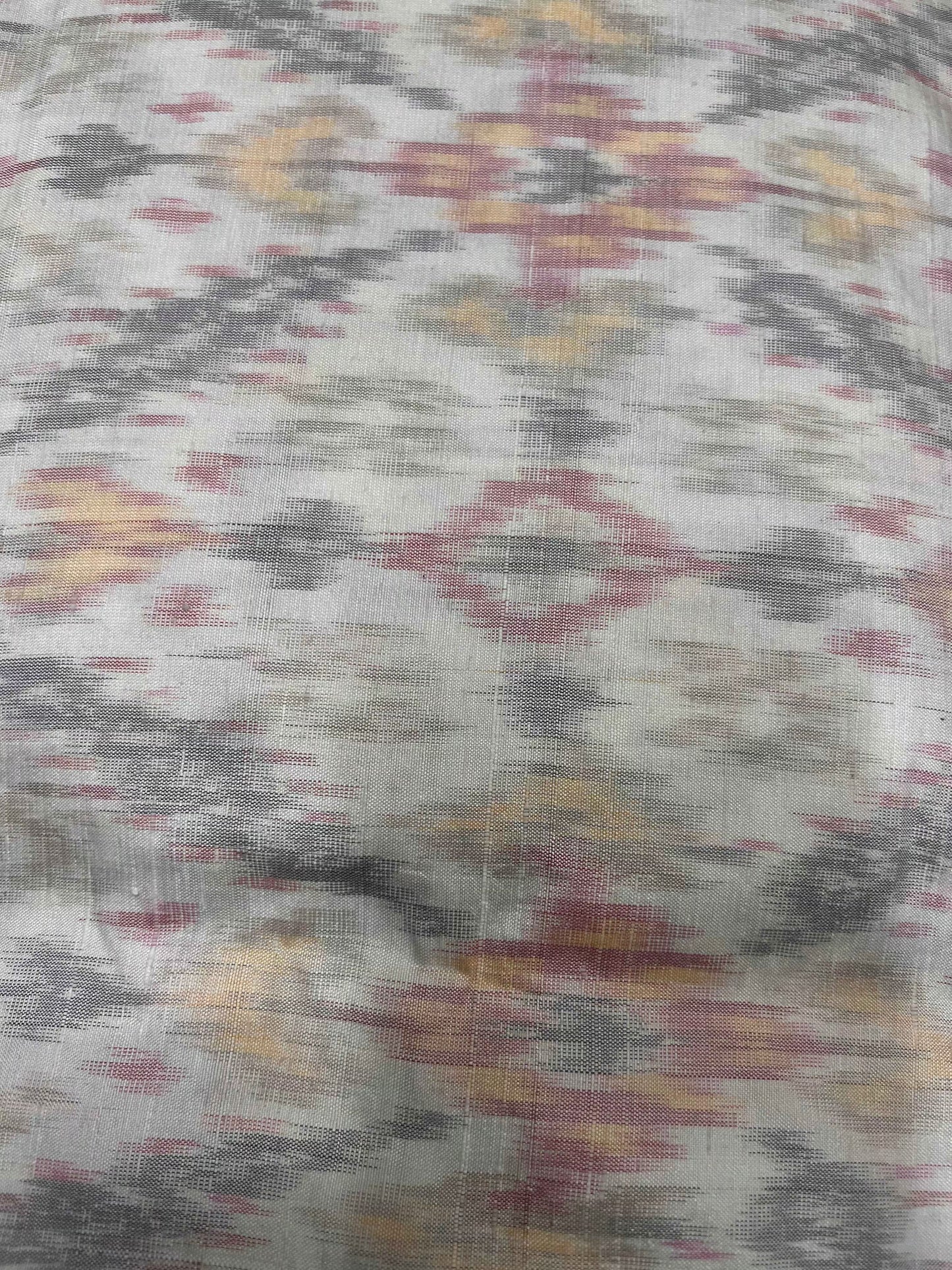 Mulberry Silk Ikkat Fabric | 44"