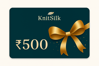 “KnitSilk Gift Cards – Where Thoughtful Gifting Meets Timeless Craft”