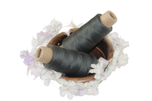 Knitsilk Pure Silk Viscose Blend Yarn in Cones (2ply - 1400 yards -Olive)