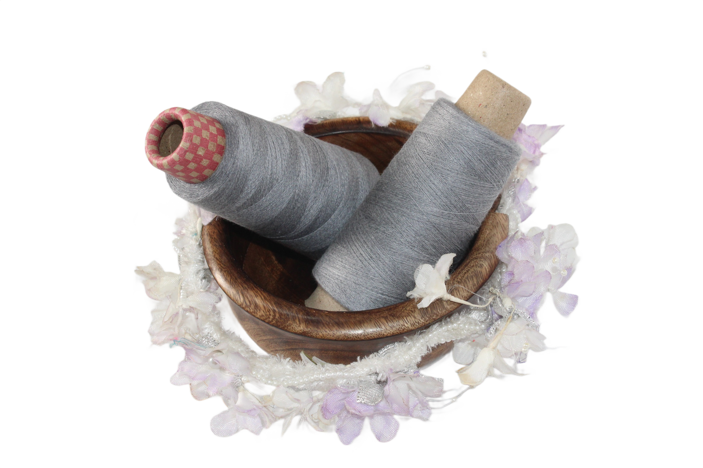 Knitsilk Wool, Cotton & Silk Blended Thread – 50 g (2 ply 2/60’s),Light si