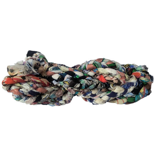 Multicolored braided rope
