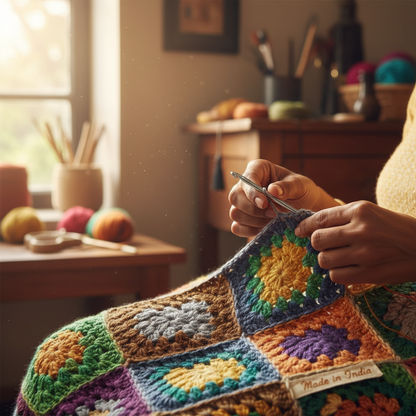 Knitsilk Silk Roving Worsted Yarn 100% Recycled & Hand-Dyed |100 gm,225 Yards | Milan