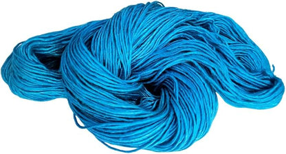 Knitsilk Top Yarn – Mulberry Silk Roving Yarn in Shades of Blue (Pack of 1, 100g)