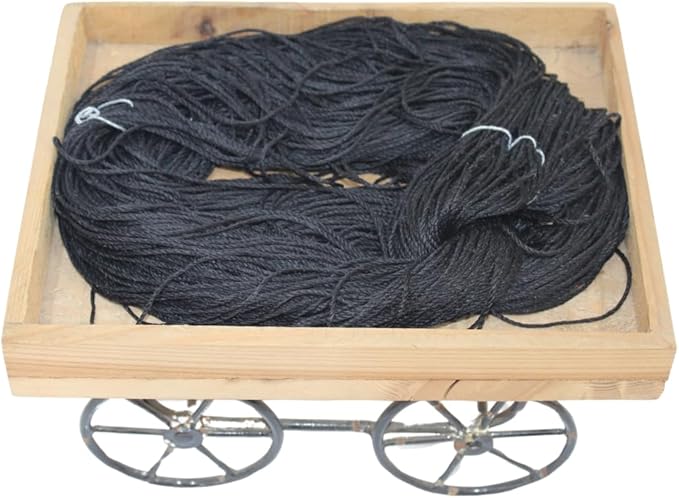 Knitsilk 3 Ply 100% Mulberry Silk Lace Weight Yarn – Black (50g / 260 Yards)