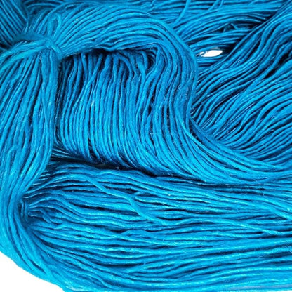 Knitsilk Top Yarn – Mulberry Silk Roving Yarn in Shades of Blue (Pack of 1, 100g)